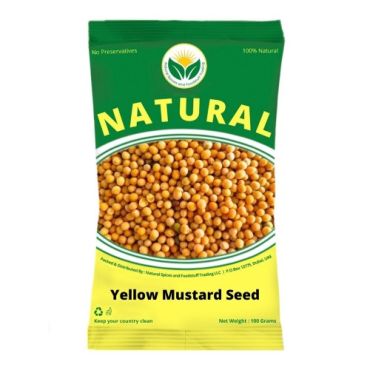 Natural Spices Mustard Seeds Yellow, 500 G